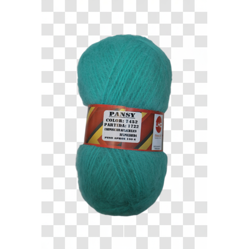 Pansy, lana en ovillos simil mohair,