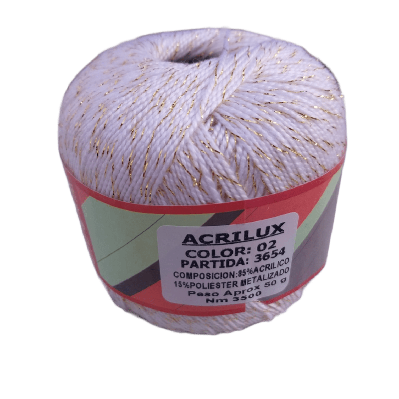 Acrilux hilo acrílico con lurex